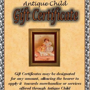 Gift Certificate for doll items