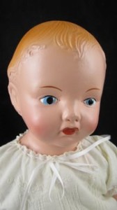 EIH Horsman Shoulderpate doll 1920 after restoration face