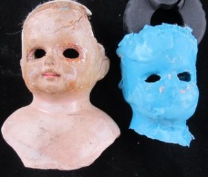 Bartenstein 2 face wax doll mold for new face