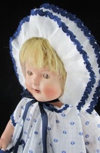 Mama doll dress window pane lawn dress with rayon trim