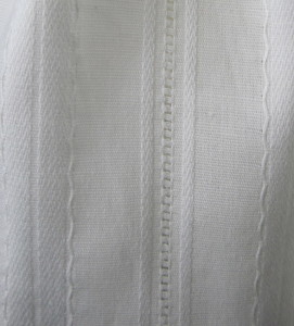 fabric for antique doll dress in white cotton