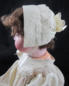 Christening gown antique white eyelet